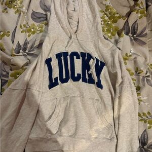 Lucky Brand Cream Hoodie